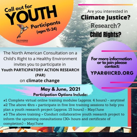 NBChildRights's tweet photo. The International Institute for Child Rights and Development is offering a Canadian youth-led research opportunity on Climate Change. If you're interested be sure to email ypar@iicrd.org as soon as possible.
#childrights #climatechange #YPAR #research #youthresearch https://t.co/cfMenVRaqe