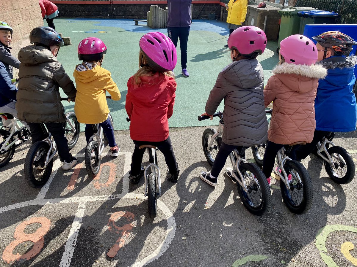 Thankyou to Janice and James @AGS_Wirksworth who have worked with all our children today and yesterday delivering balanceability and bikeability sessions as part of our healthy living days the children have loved it #healthylifestyle #fun #outdoors