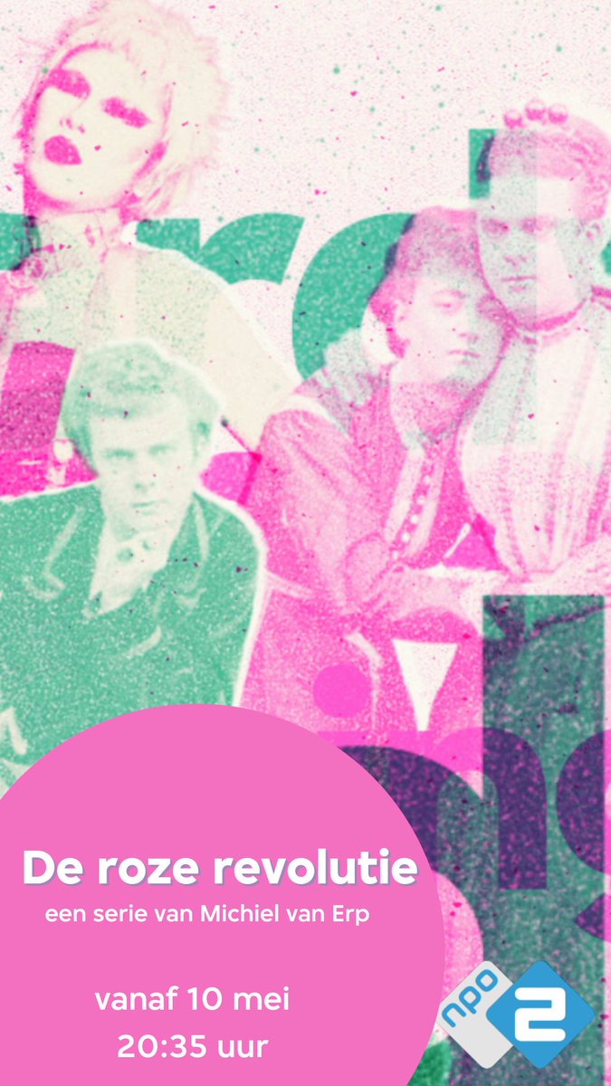 In de 4 delige serie 'De roze revolutie' onderzoekt regisseur <a href="/MichielVanErp/">MichielVanErp</a> vanuit zijn persoonlijke verwondering de historie van de LHBTQIA+- beweging in Nederland in de afgelopen vijftig jaar. 

Kijk vanaf a.s. maandag 10 mei om 20:35u 
#RozeRevolutie #VPRO #Michielvanerp