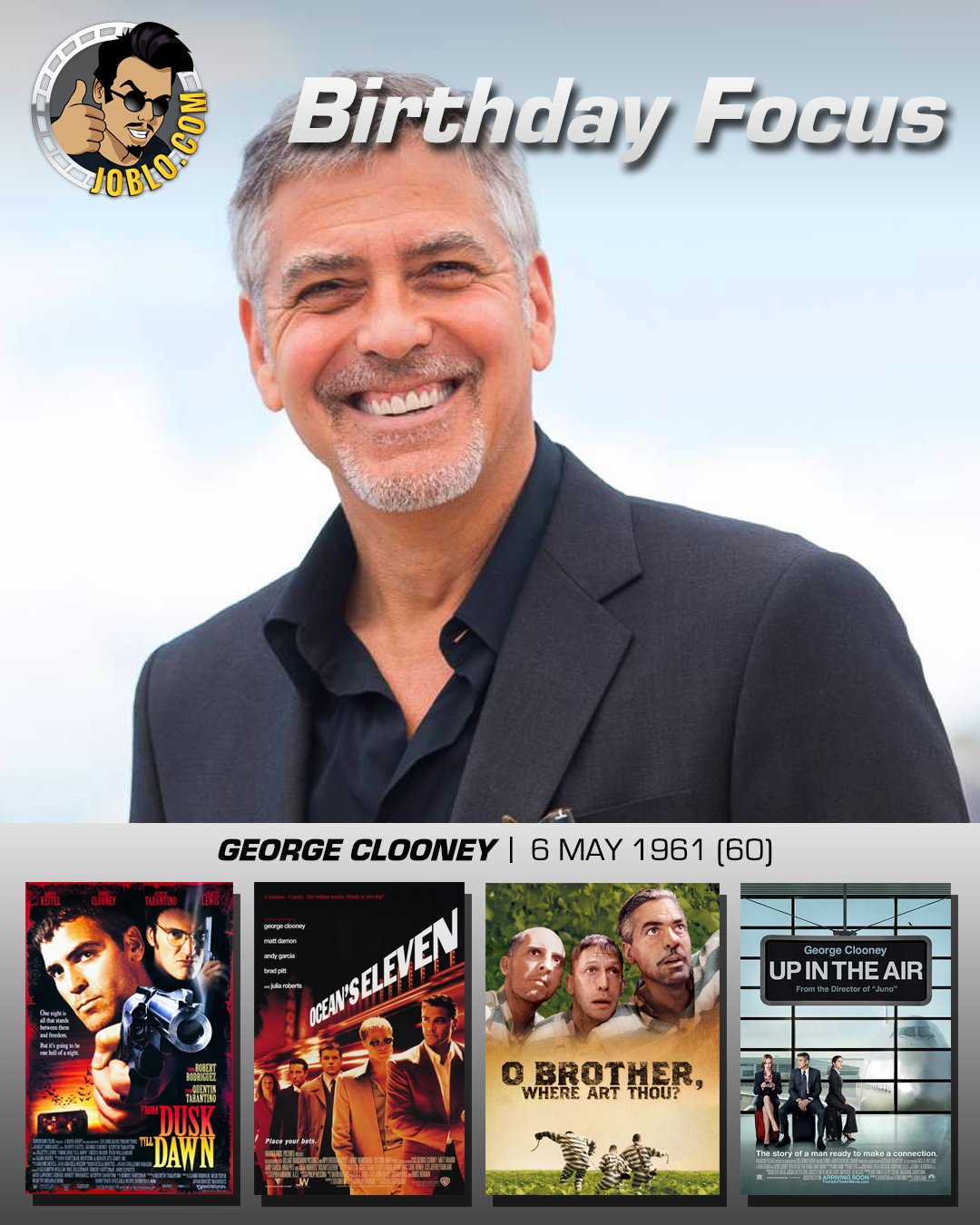 Wishing George Clooney a very happy 60th birthday! 
