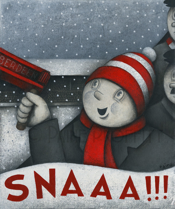 Continuing the thread of Aberdeen artwork in my current & older styles, here are a few more Dons pieces from over the years - these ones feature SNAAA!* - I can only hear DollyDigital's voice when I see "SNAAA" - those that know, know  #StandFree  #snaaa https://paineproffittart.bigcartel.com/category/football-soccer