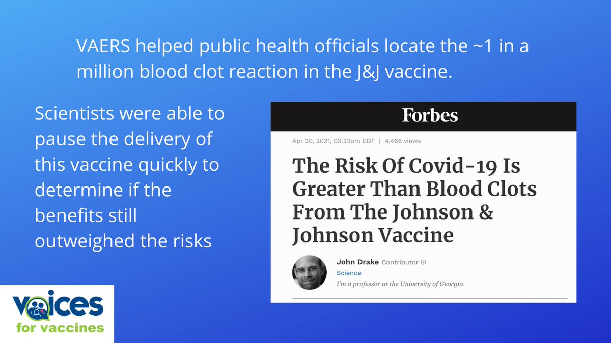 First of all, let's emphasize that  #VAERS is a useful tool, but not for folks looking to confirm their worst fears about  #vaccines. It's mostly for the nerds in public health to detect super, super, super rare side effects as early as possible.