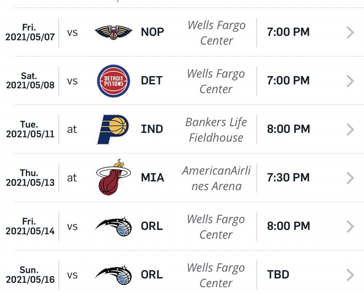 Keith Pompey on Twitter "Sixers remaining schedule…