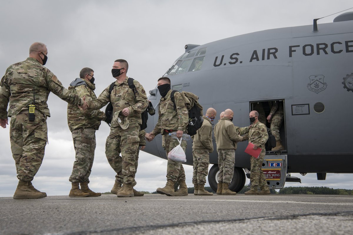 WELCOME HOME! Thank you to our first rotation of returning deployers and their families! These Airmen return from supporting #OperationSpartanShield