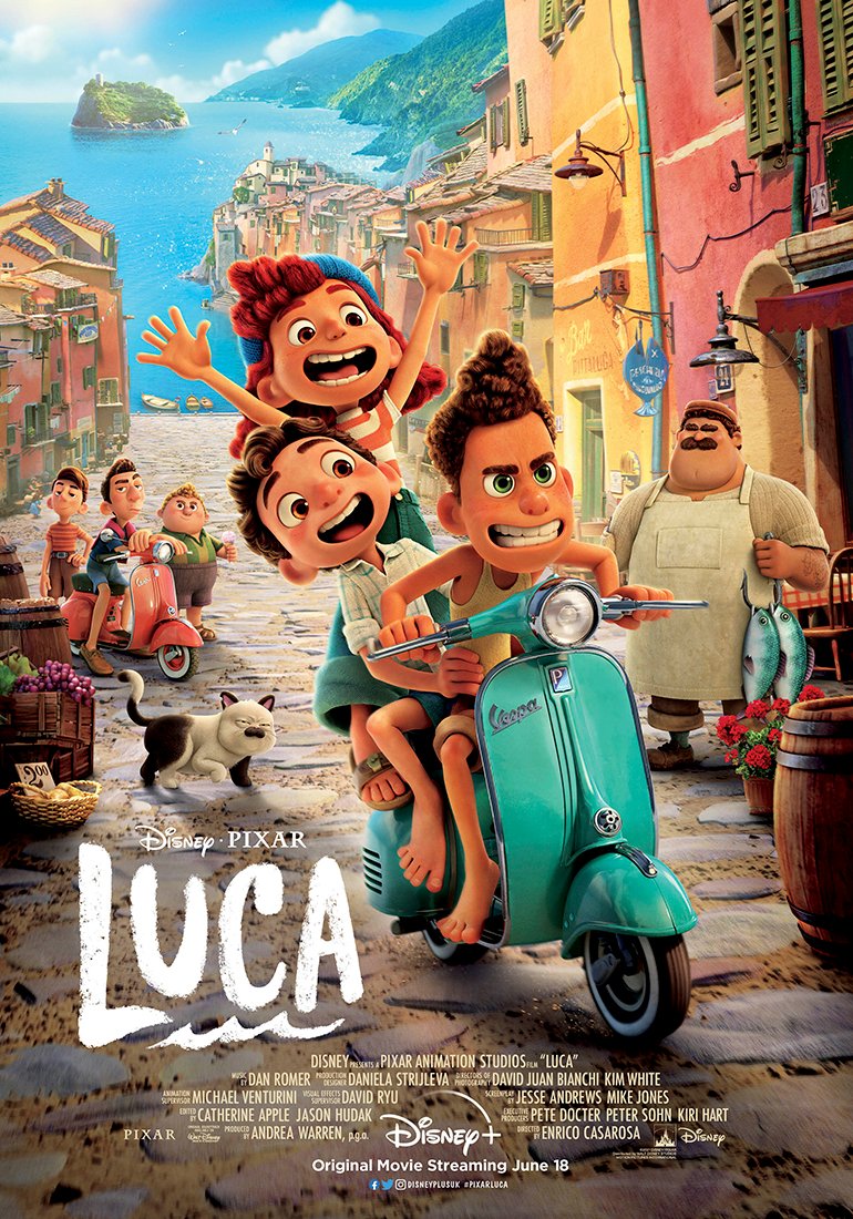 Disney+ UK on Twitter: "Go on an unforgettable ride through Portorosso this summer in #PixarLuca, streaming June 18 only on #DisneyPlusUK. 🛵… "