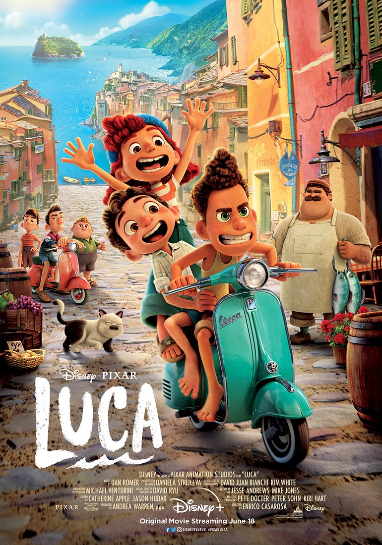 Disney+ UK on Twitter: "Go on an unforgettable ride through Portorosso this  summer in #PixarLuca, streaming June 18 only on #DisneyPlusUK. 🛵… "