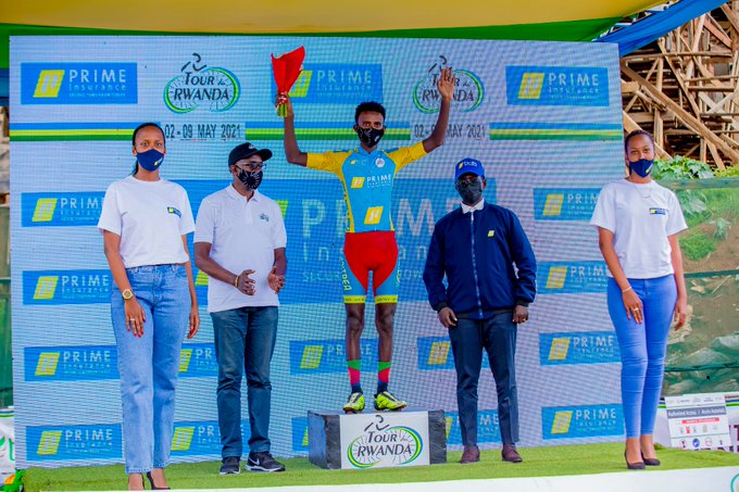 After the 5th stage of the #TdRwanda2021, Eritrea's Metkel Eyob from team <a href="/TSG_cyclingteam/">Terengganu Cycling Team</a>, is leading the general classification of z tour. Furthermore, Eritrea's young rider Nahom Zerai is also leading the youth classification. well done!!