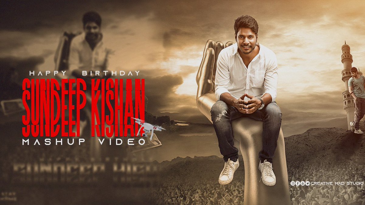 Here's The @sundeepkishan Birthday Special Mash-up Video is Here 🥳🎉

YT Link : youtu.be/maDDVr81wuw

#HBDSundeepKishan #HappyBirthdaySundeepKishan #CreativeMadStudio @ChotaKPrasad 

Creator : @CreativeMadStd