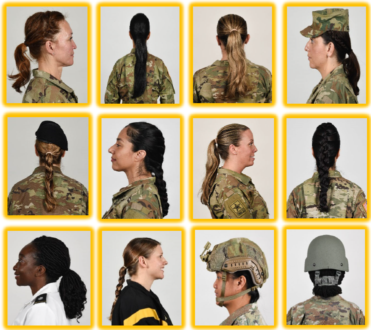 Releasing today, ALARACT 040/2021 includes revisions to published Grooming Policies authorizing women to wear ponytails in all uniforms on duty.  https://www.army.mil/article/246037 