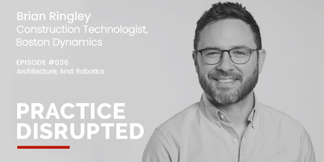 PracticeofArch's tweet photo. Continuing our “Architecture, And” series, we invited @brianringley onto the podcast to talk about his role at @BostonDynamics and his work with Spot🐕.🎧Listen @ https://t.co/yySpz9Ldj8 & check out our podcast partner @MonographHQ! #practicedisrupted #gablmedia #robotics https://t.co/GtrZzprPoG