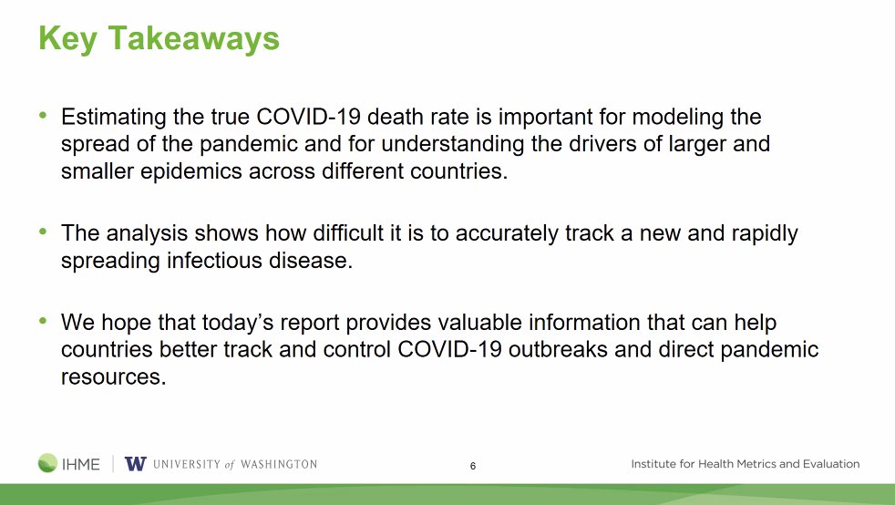 Key takeaways on our new modeling approach outlined below.  To watch the full video of Dr. Murray discussing total COVID-19 mortality, visit:  https://bit.ly/IHME-Episodes 