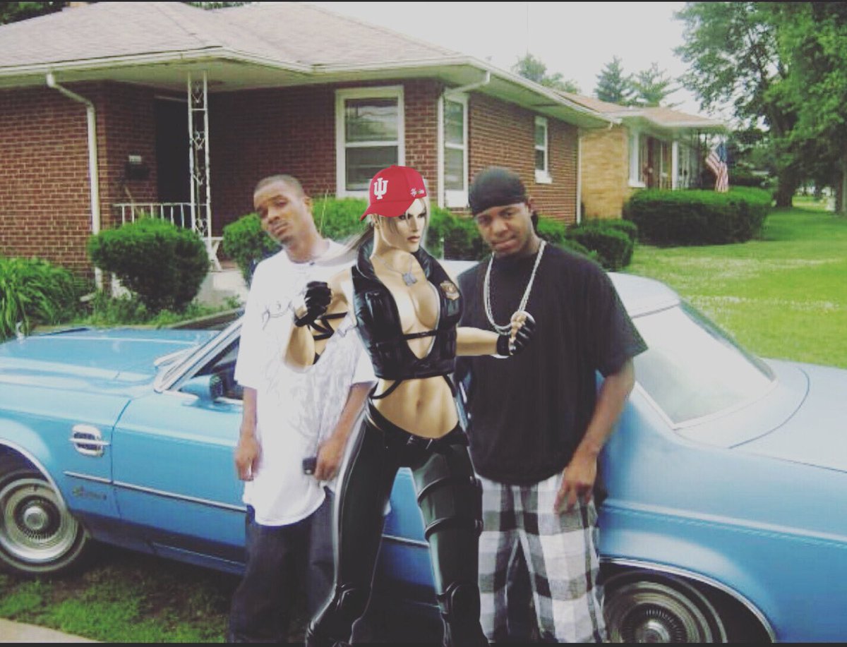 LeanMalenko's tweet image. Who said #Sonyablade wasn’t from the #hood #Gary #Indiana you a damn lie this #pic from #2007 lol #facto