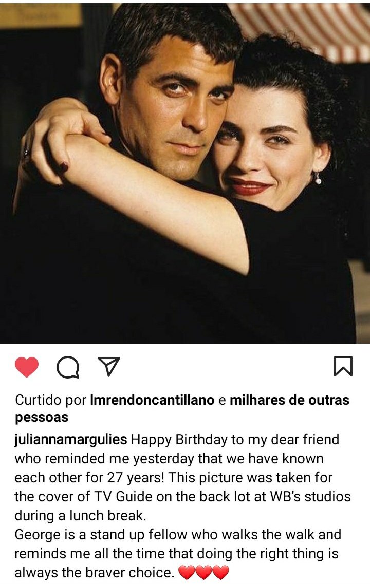 Happy birthday George Clooney  via Julianna Margulies Instagram 