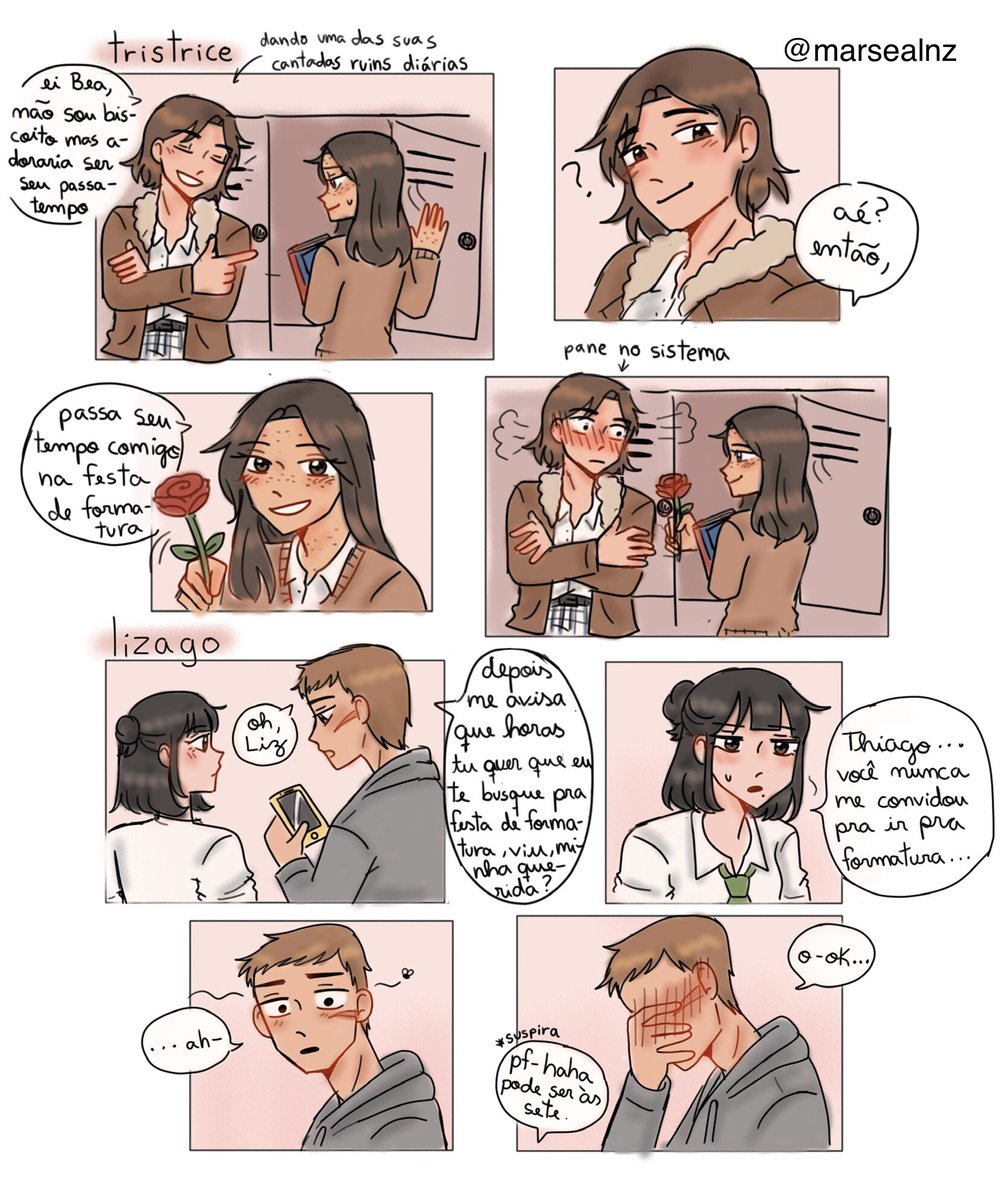 marsealnz's tweet photo. inves de fazer rascunho do ultimo ep eu fiz meus ships de AOP favoritos numa AU de colegial se convidando pra festa de formatura 

perdão é q eu n aguento mais sofrer-
sem briga de ship nos comentários pfv
#OShippParanormal #OShippNaFloresta https://t.co/Nj5e2viaRY