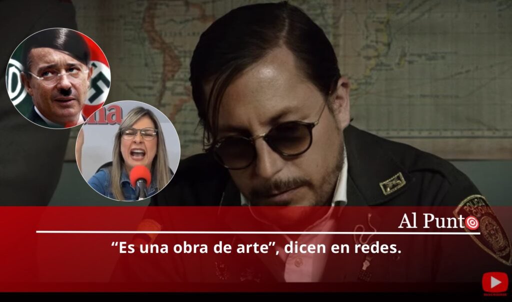 AlPuntoCol's tweet photo. #AlPunto🎯 Video: ¡Juanpis lo volvió a hacer!, Parodió a la Policía, a Uribe y a Vicky con una escena de popular película➡️ https://t.co/Ho0vNEvKhj https://t.co/RnlMUPq9z8