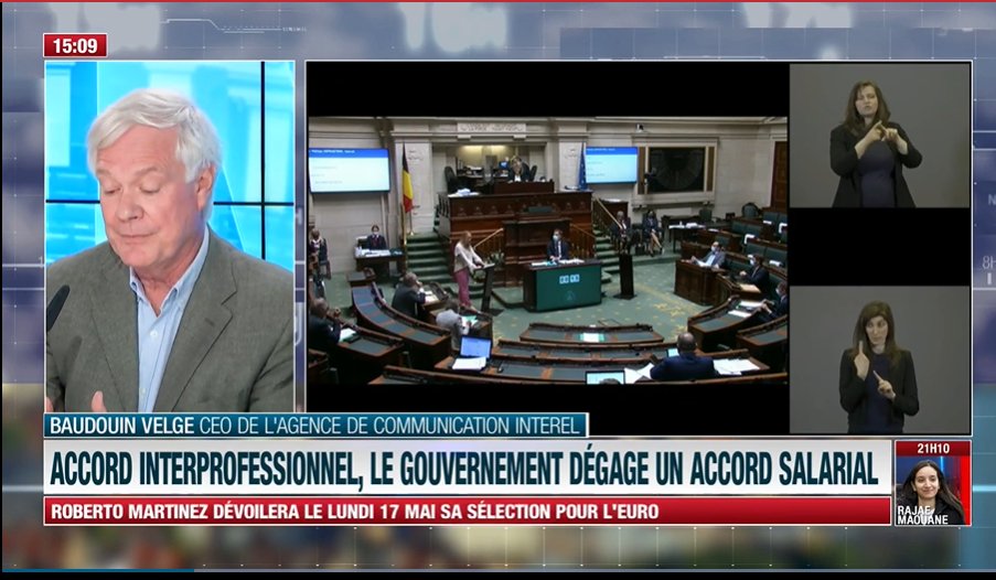 Our Executive Chairman <a href="/bvelge/">baudouin velge</a> was live this afternoon on <a href="/LesNews24/">LN24</a> to comment and share his insight on today's plenary session #advancinginterests #politicalcommunications