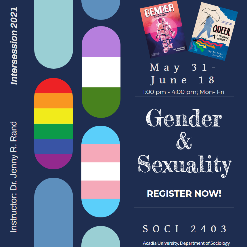 Jenny R. Rand (@drjennyrrand) on Twitter photo Now that the Winter term has finished - who is up for Gender and Sexuality 1 this spring at Acadia? Register Now! <a href="/OpenAcadia/">Open Acadia</a> @AcadiaSociology <a href="/AcadiaU/">Acadia University</a> Now that the Winter term has finished - who is up for Gender and Sexuality 1 this spring at Acadia? Register Now! <a href="/OpenAcadia/">Open Acadia</a> @AcadiaSociology <a href="/AcadiaU/">Acadia University</a>