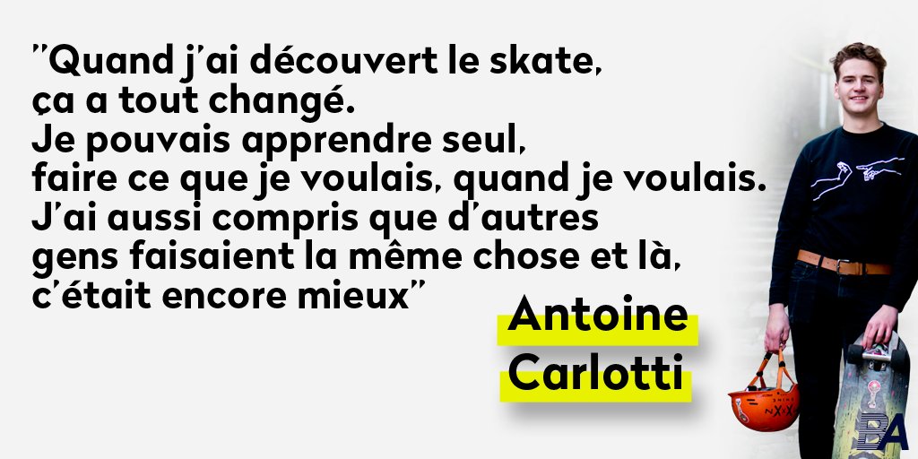 Le sport c'est une question d'émotions, d'affect, de partage. Ce qu'aime Antoine Carlotti dans le #longboard, c'est d'être libre de tenter, d'apprendre et de progresser comme bon lui semble.
Lorsque l'on a une passion, il n'y a pas qu'en mai que l'on fait ce qu'il nous plaît 😏👍
