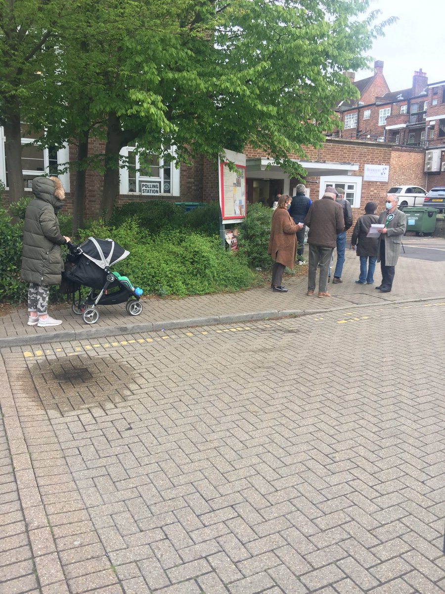 SimonLeifer's tweet photo. Delighted to see so many people keen to have their voice heard in Esher today. Shame no party other than ERA “telling” at any of the polling venues. Great to chat to people as they leave and get their views. https://t.co/9YTxd0Hbxh