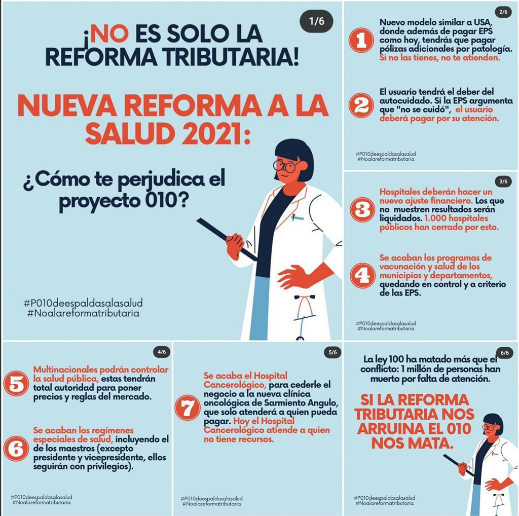 Y en Colombia el gobierno prepara una reforma de salud que estrangula una vez más a la población más vulnerable