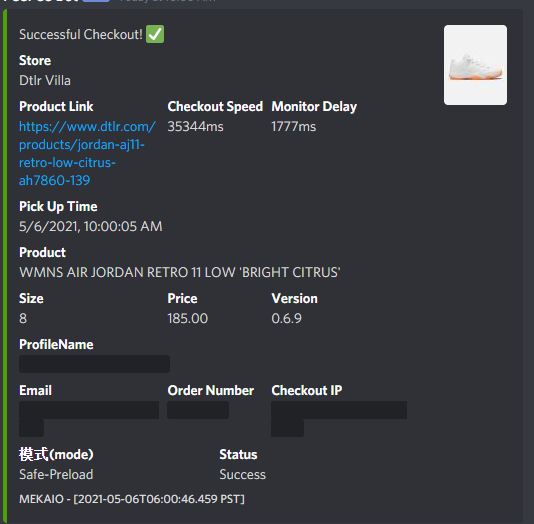 zvdso's tweet photo. Thanks @MEKRobotics and @NotifySquared 
P: @ZoomProxies 
S: @taroproxies 
g: @CookloFNF @CSBotters @plus1posse https://t.co/0x4VEPP4tc