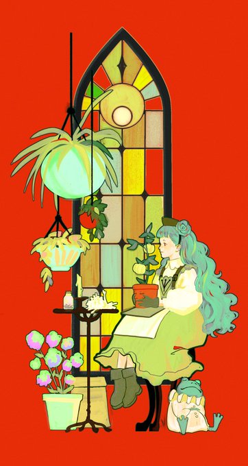 「花 ステンドグラス」のTwitter画像/イラスト(人気順)
