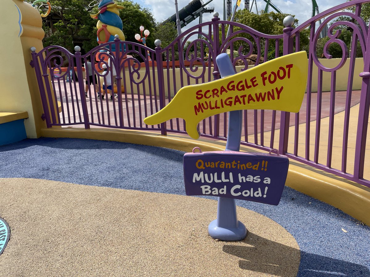 Recently opened, ‘If I Ran The Zoo’ kids play area now available again in  #Seuss Landing.
