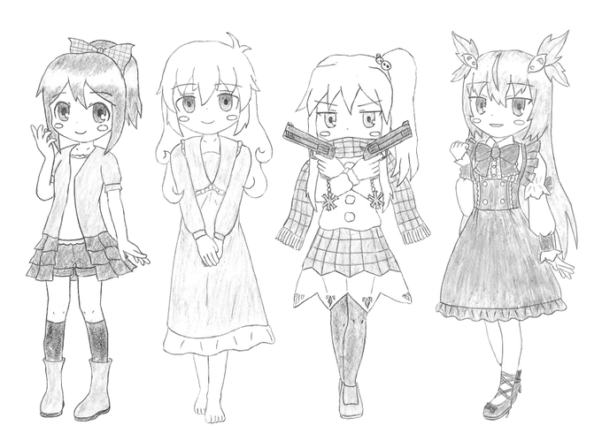 「雪」がつく子を並べてみた。
他にもまだいるとか・・・?
#創作女児小学生ズ 