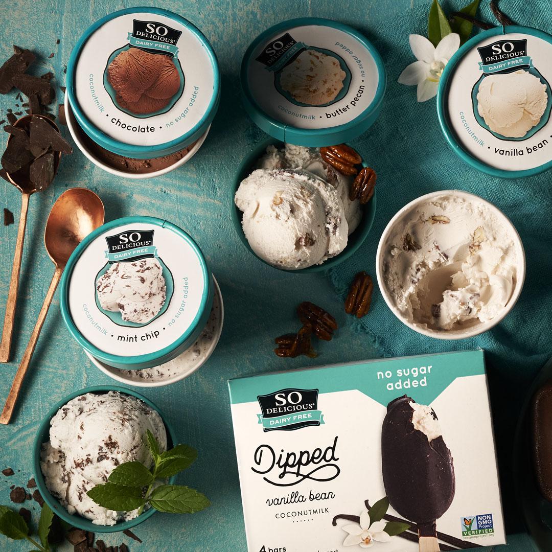 Summer daze your mind with hypnotically creamy So Delicious Dairy-Free No Sugar Added frozen treats. Scoop, bite and flavor-savor your way through ice cream season with—bonus!—no added sugar!
bit.ly/3b9Ge0y 

#SoDeliciousDairyFree #dairyfree #icecream #delivery