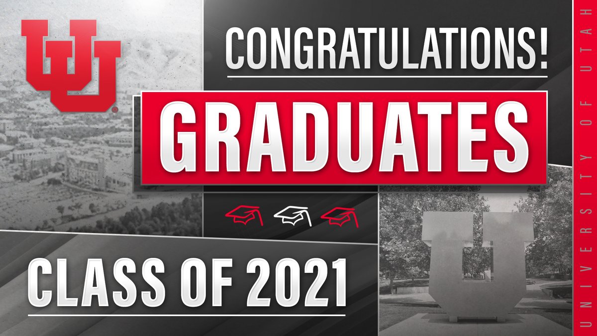 utahathletics's tweet image. We are extremely proud of all our incredible student-athletes, and this week we salute those who are graduating this spring or summer!

Congratulations to our @UUtah student-athletes earning bachelor's and master's degrees!

utahutes.com/news/2021/5/6/…