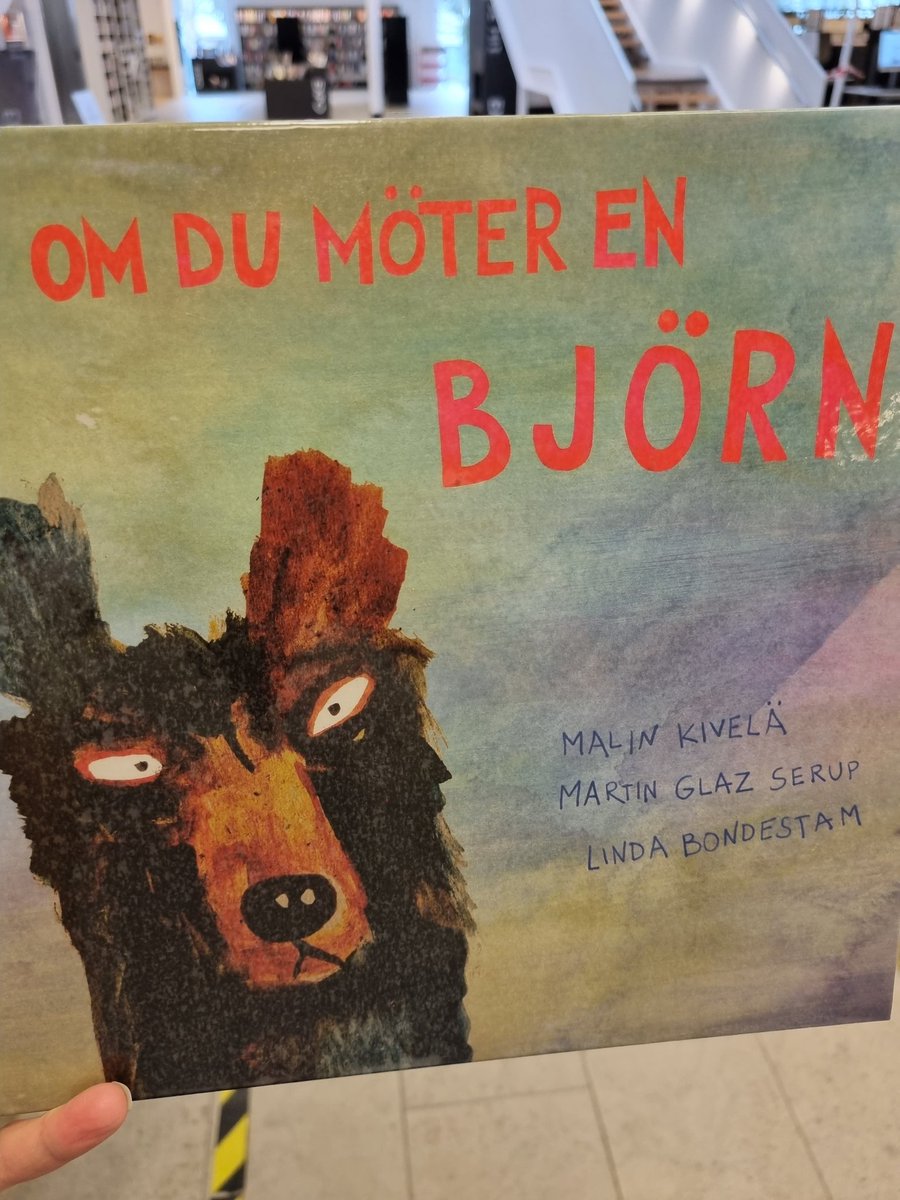 jennieelmen's tweet photo. Ny favorit, Om du möter en björn av bl.a Kivelä. Fasligt kul och drastisk #boktips #bilderböcker https://t.co/TlAhs99A0D
