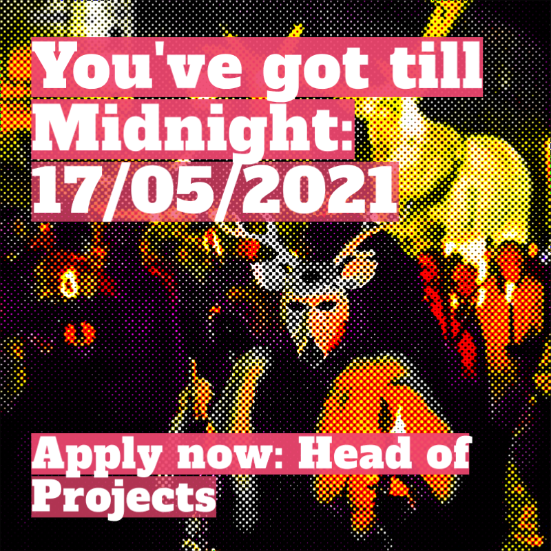 Winter Droving (@winterdroving) on Twitter photo You’ve got till Midnight, on Monday 17th May to apply for Head of Production at Eden Arts. Find out more & apply here>> bit.ly/3gQzU1n
@OutdoorArtsPRO <a href="/walktheplank/">Walk the Plank</a> You’ve got till Midnight, on Monday 17th May to apply for Head of Production at Eden Arts. Find out more & apply here>> bit.ly/3gQzU1n
@OutdoorArtsPRO <a href="/walktheplank/">Walk the Plank</a>