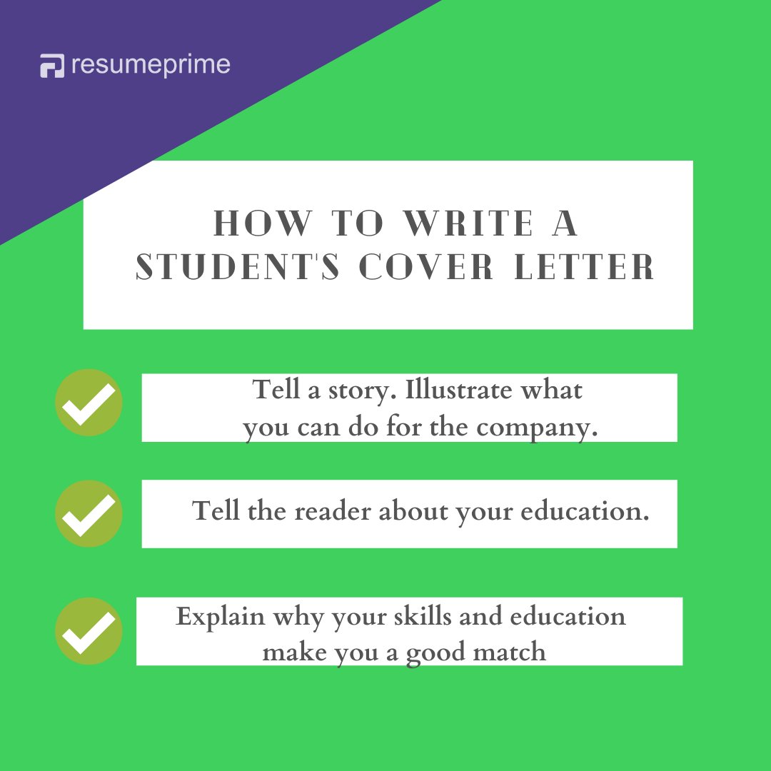 resumeprime's tweet image. Since you are a student or recently graduated, your education is your most recent experience. But in your cover letter, you can speak of other relevant information as to why you’re a good fit. #contentchecker #coverlettertips #studentcoverletter #resumewritingservice