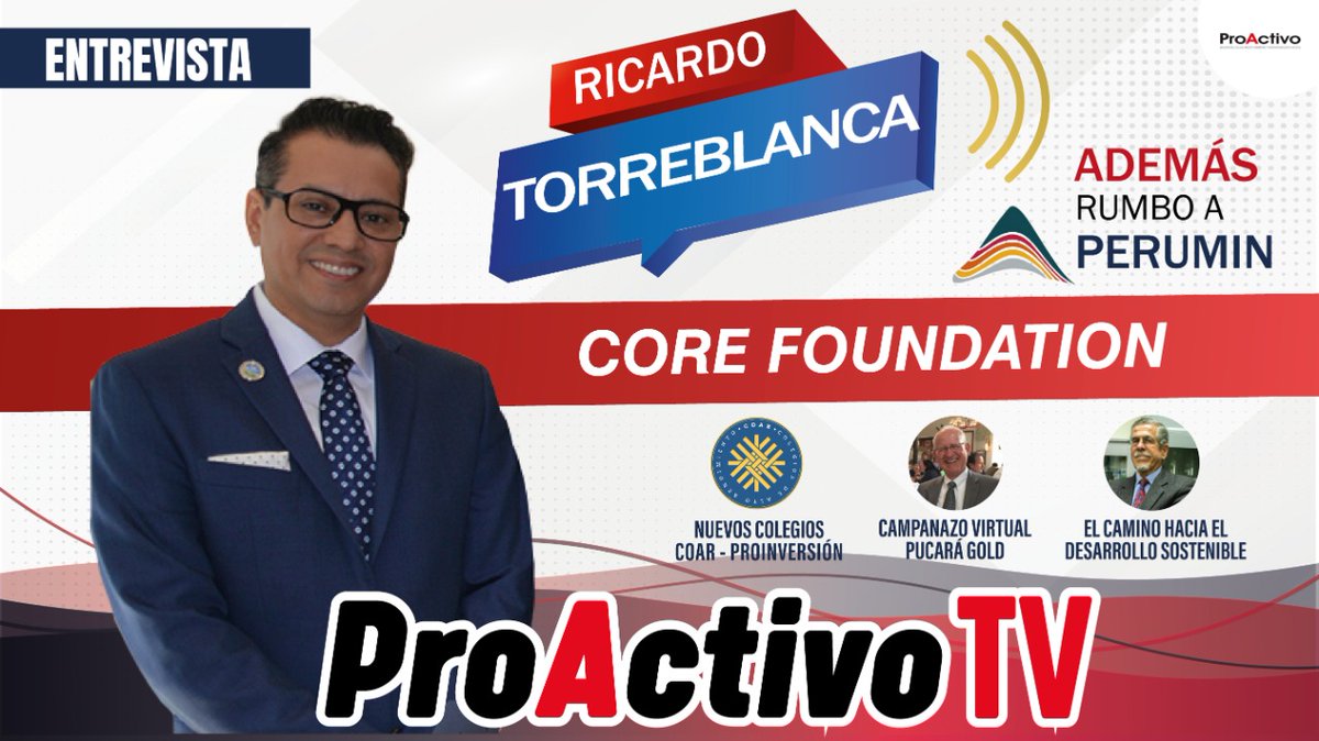 proactivoperu's tweet image. 🔴 #ProActivoTV - Programa N° 24

#CoreFoundation​ #RumboAPerumin​ #PucaraGold​ 

Vea el video👉cutt.ly/GbETpEC

@PeruminOficial @IIMPOficial @MinemPeru @PucaraGold_TORO  @PatronatoUNI @RJTorreblanca  @joseluischicoma @GQuijandriaA @gquijandria @LantaronOficial