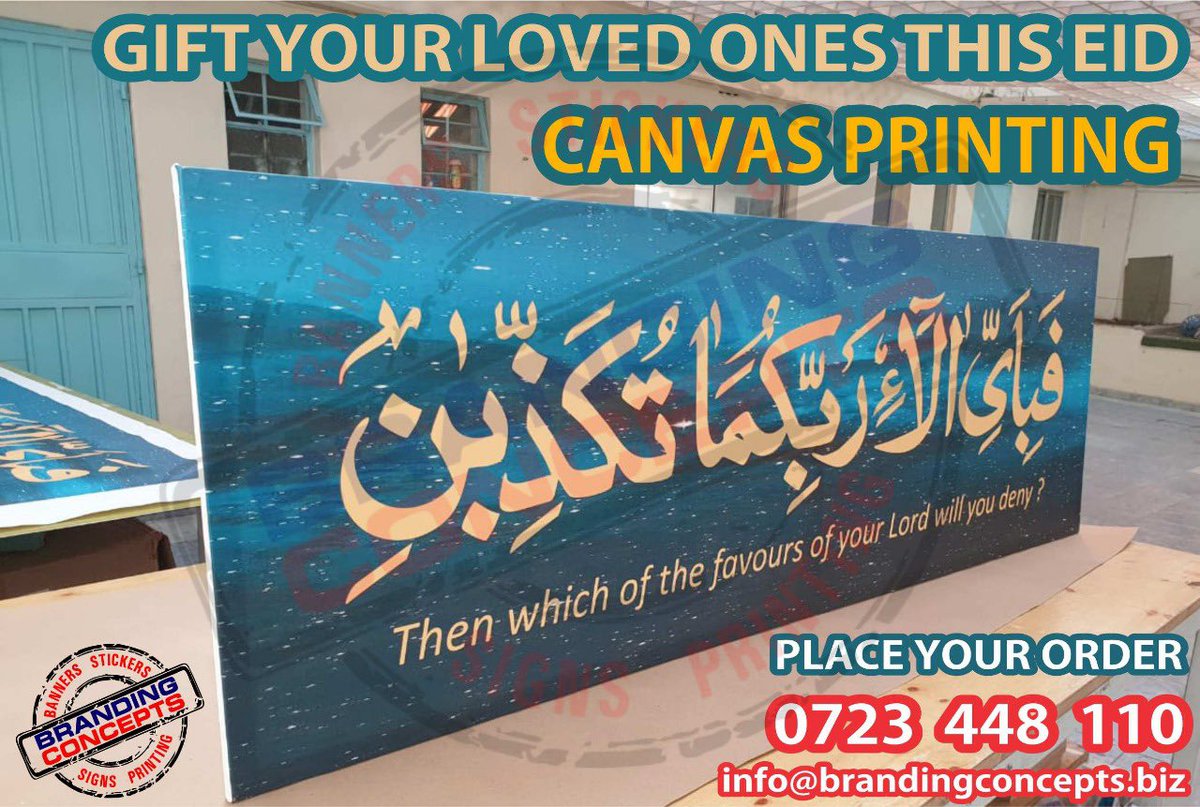 Gift your loved ones A high quality #printedCanvas 
#giftideas #eidgiftideas #highqualityprinting #qualityproducts #digitalart #digitalprint #canavsprints #canvasframe #nairobi #mombasa #onlineshopping #wedeliver 
If you need any other designs
Reach out directly to us