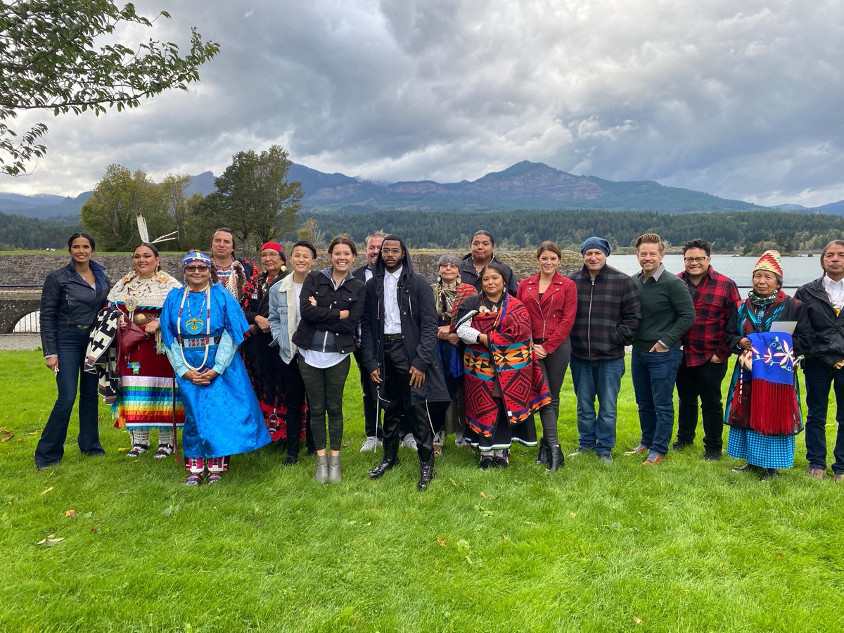 BravoTopChef's tweet image. Tonight is a very special episode of #TopChef. We'll be joined by tribal members and leaders of the Confederated Tribes of the Umatilla Indian Reservation and Warm Springs and the chefs will honor them by making dishes with their culinary staples. 🐟  #portlandoregon