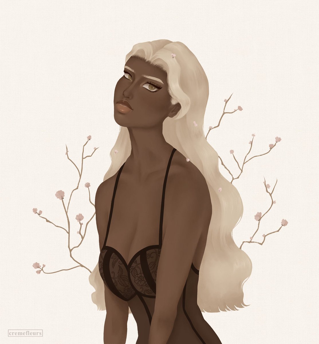 cremefleurs's tweet photo. @HummingJack_ @SAGAUart Hi everyone!! I’m Jac and I mainly draw semi-realistic character illustrations 💌 https://t.co/8octZ2OShN