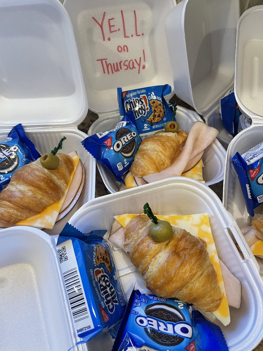 YELL Thursday with snacks.  Wellness Co-Chair Christie was asking for a “shout out” at the Guard Gate this morning. <a href="/themattenglish/">Matt English</a> #NEDMAY2021