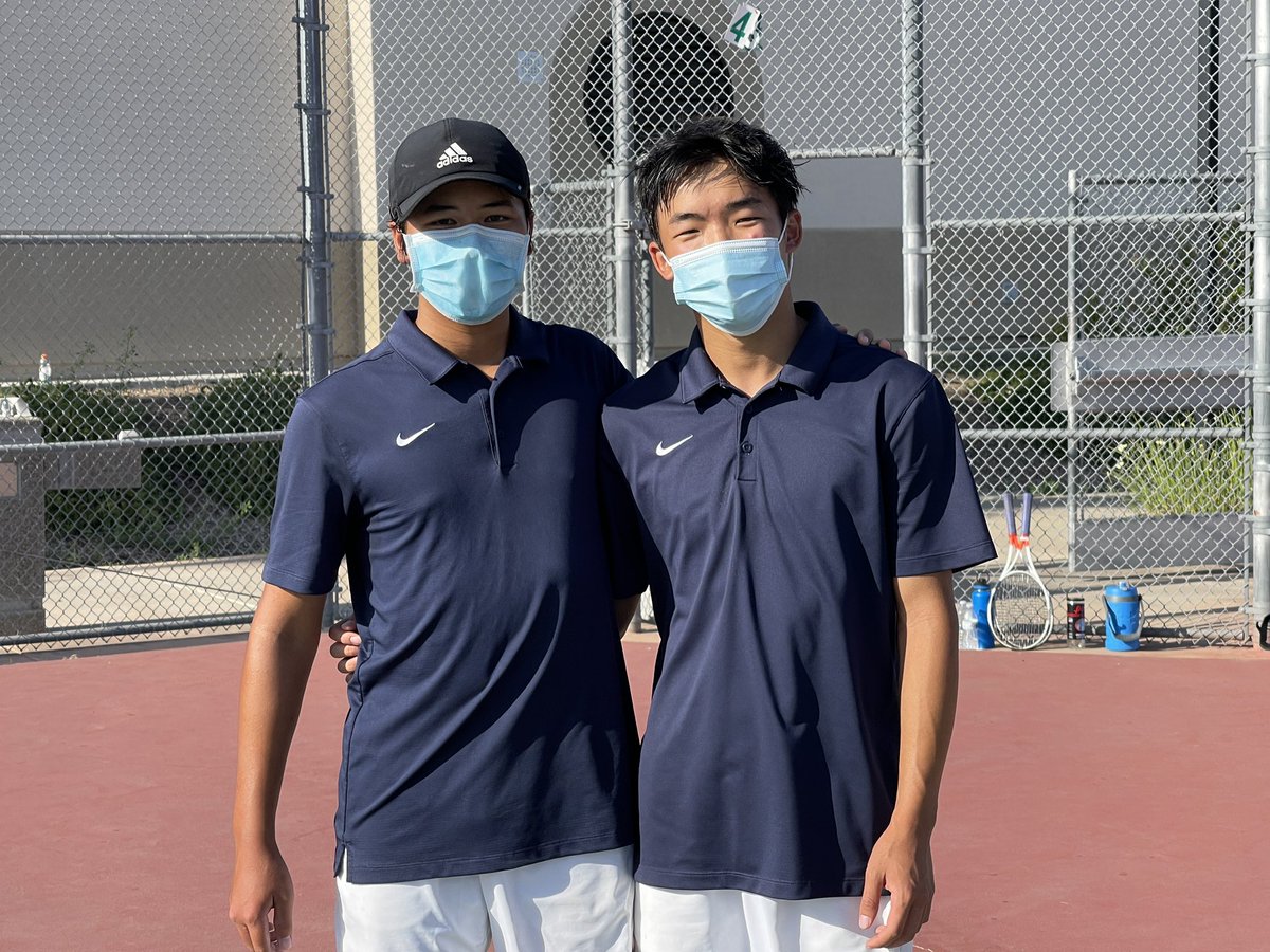 YLHS_Tennis's tweet photo. On Day 1 of the Crestview League Finals, #1 singles seed Mason and the doubles team of Elijah and Jacob won all of their matches to advance to the semifinals tomorrow (Thursday) at El Dorado! https://t.co/A1dAZsM8L7