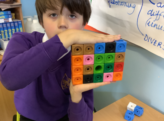 SSSJ_RISE's tweet photo. #year6 worked on exploring volume in #talkingmaths - we used diagrams, models and discussion to develop our understanding of volume and develop a formula for calculating the volume. A fantastic lesson! #sssj @Rise_MAT #FlourishAndSucceed #maths https://t.co/bGoMKmicUX