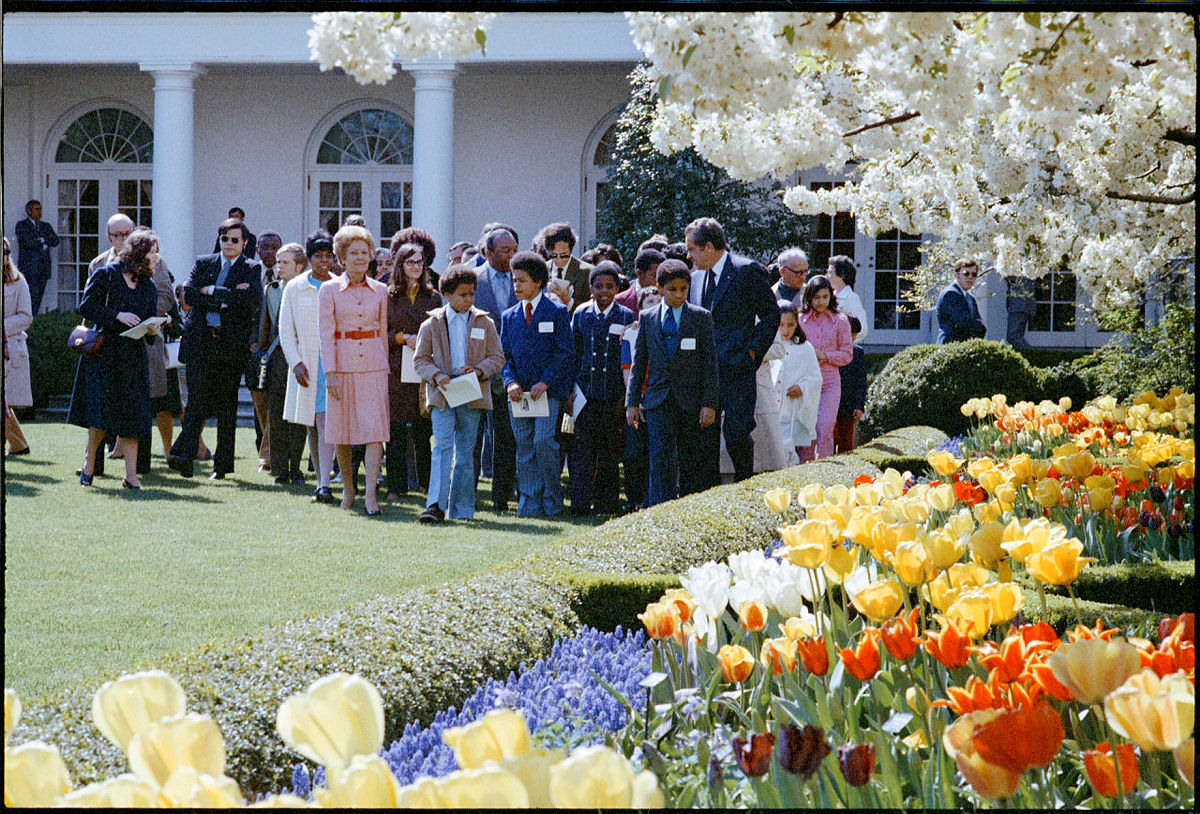 Mrs. Nixon’s mark on the White House was undeniable. Through her commitment to volunteerism and public service, she helped make the White House accessible to more individuals than before. Image: Richard Nixon Presidential Library and Museum/NARA