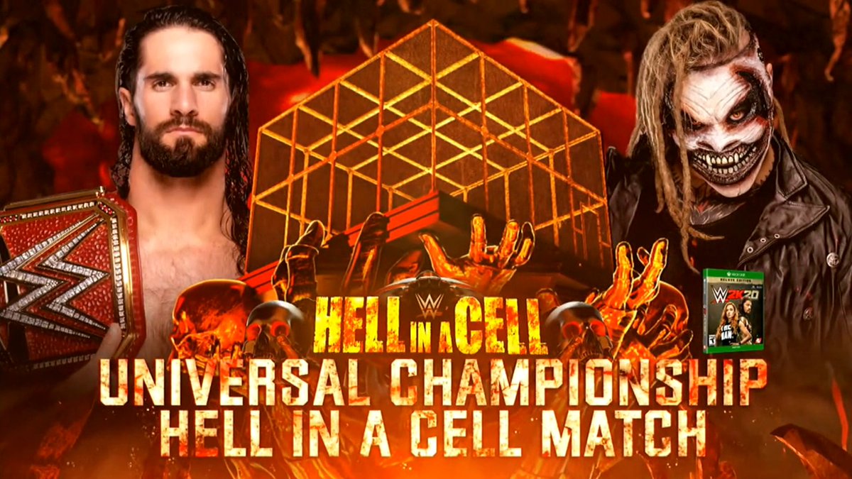 9. The Fiend vs Seth Rollins Hell In A Cell Universal Championship Hell In A Cell 2019