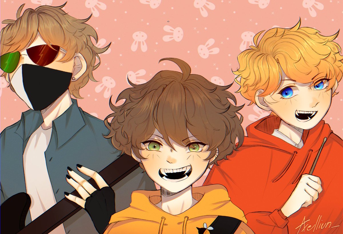 「Bench trio band au my beloved axelliu」dailybenchtrioのイラスト