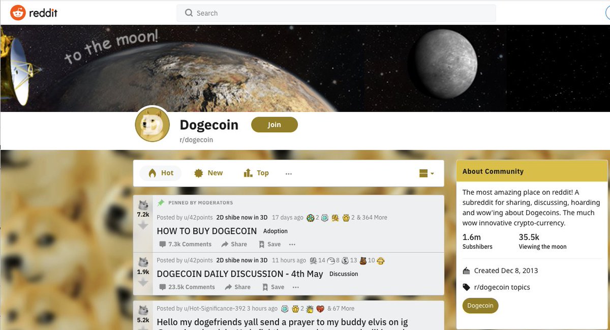 Dogecoin instantly became a hit on Reddit generating an $8 million market cap. r/dogecoin was formed and users began tipping each other with Doge for funny comments.