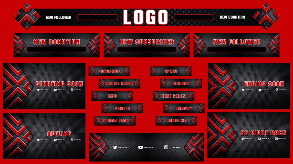 TasDesign3's tweet image. A complete twitch stream element package. 
Click to get the package:fiverr.com/share/Kdd4G4
#twitchoverlay
#twitchfacecam
#twitchemotes
#TwitchPartner
#twitchaffiliate