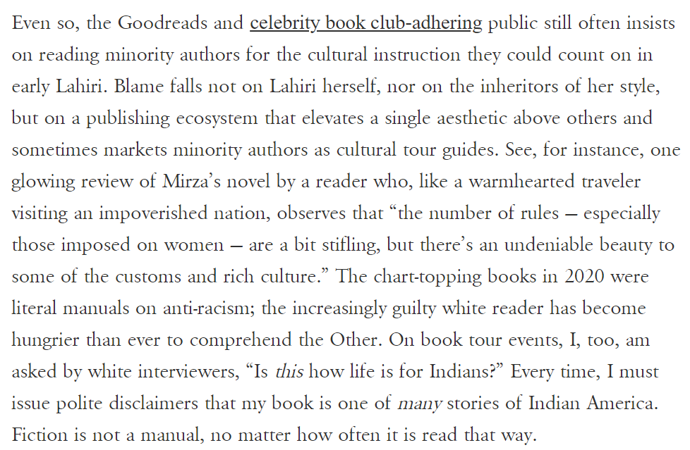 jennybhatt's tweet photo. Good essay by Sanjena Sathian about a topic I've raised often here: how Lahirism still looms over writers of South Asian origin. Even when Lahiri herself has moved on from Lahirism. :) https://t.co/Ekgr1WiCHH https://t.co/FFttzduomg