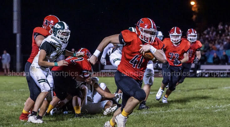 CoachDanMcGuire's tweet photo. Congratulations to FB/LB Will Schumacher @willshoe55 on being named All Conference in the Suburban Prairie West! https://t.co/adOSjtciao