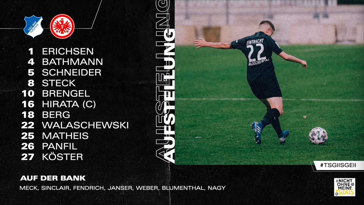 EintrachtFrauen's tweet photo. Mit dieser 1⃣1⃣ startet das Team von Trainerin Kim Kulig

#SGE #EintrachtFrauen #NichtOhneMeineMädels #TSGIISGEII https://t.co/GnqDk3yMfS