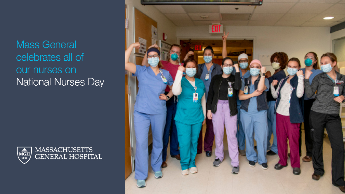Thank you to all of the amazing nurses at #MGH for providing compassionate care to our patients every day! Happy #NationalNursesWeek!