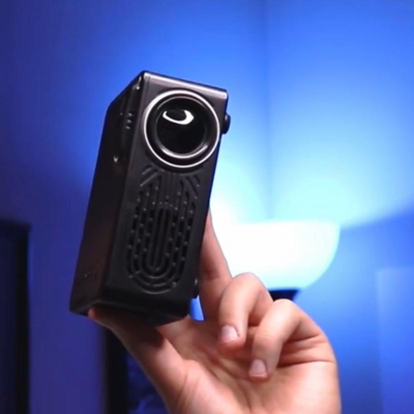 Bringing the theater to your room with this mini projector.  https://owlprojector.com/products/portable